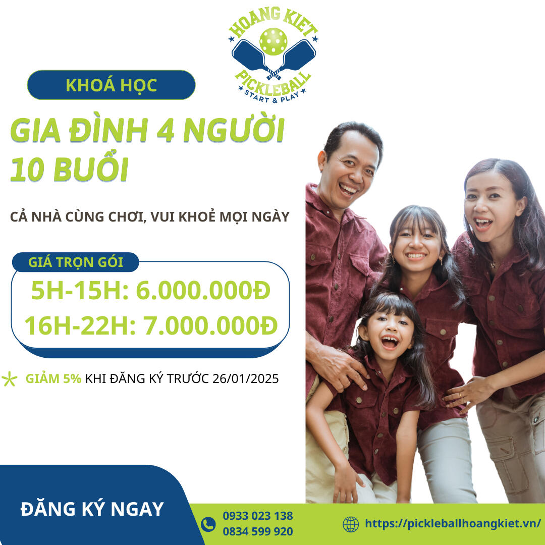 Gia đình 4 người 10 buổi